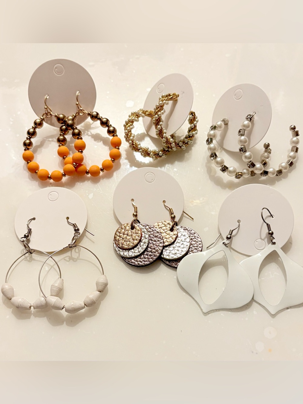Women's Fashion Earrings
Mixed Lot - Multicolor Hoop & Dangle, 6pc Set